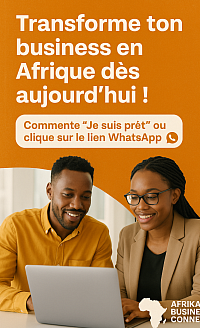 Afrika Business Connect est le réseau qui te rapproche de tes premiers clients et des bonnes opportunités :  Accès à un réseau d’entrepreneurs africains motivés.  Conseils pratiques pour lancer et développer ton business rapidement.  Opportunités exclusives pour faire croître ton entreprise dès maintenant.  Guide PDF gratuit pour t’aider à démarrer sans perte de temps.