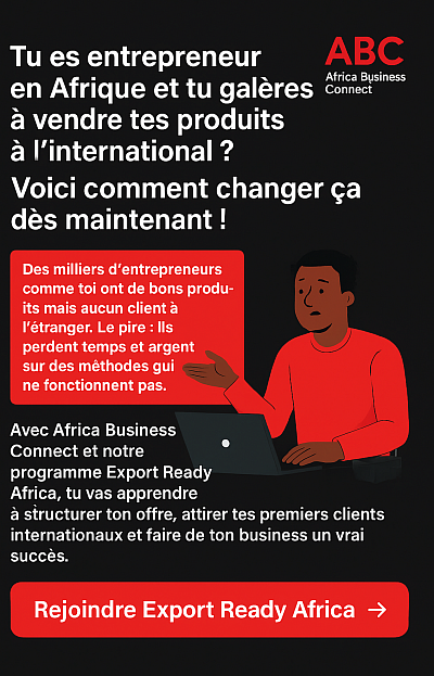 ABC est une plateforme digitale panafricaine… connectant entrepreneurs, freelancers, commerçants et PME africains aux marchés mondiaux.